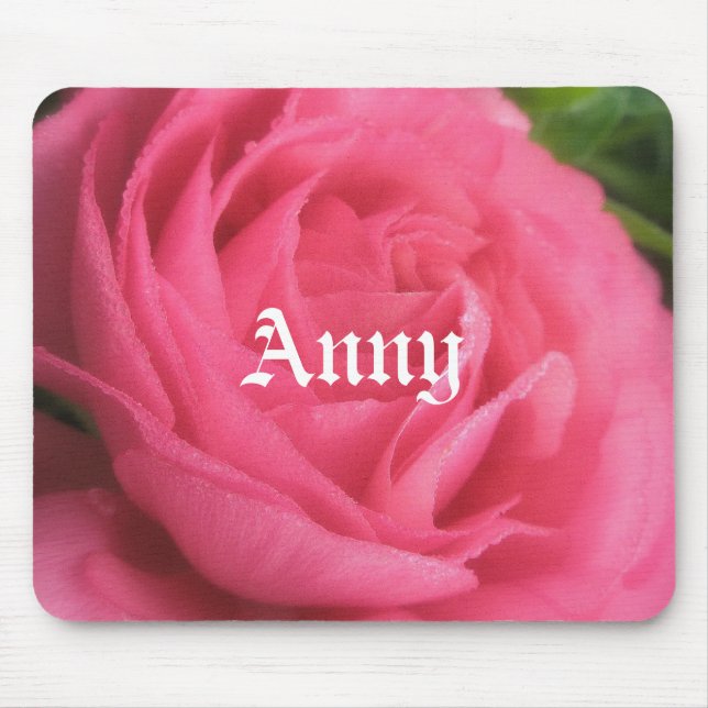 Anny Blush Rosa Nome Meninas Mousepad (Frente)