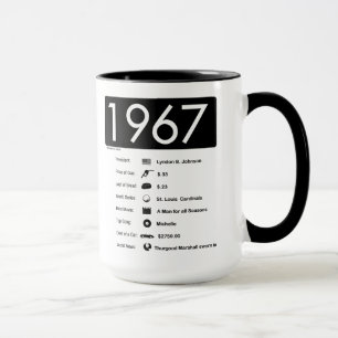 ano 1967-Great (15 onças.) Caneca de café
