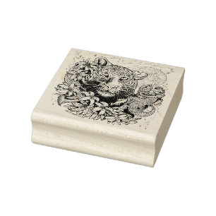 Ano Chinês do Carimbo de Borracha do Tigre