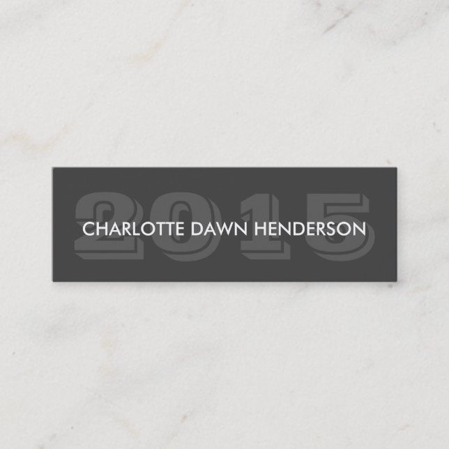 Ano cinzento da classe do anúncio da graduação do (Frente)