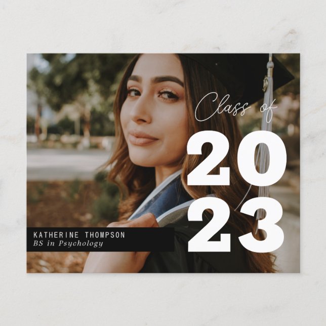 Ano de Classe de Graduação de Script Moderno de Or (Frente)