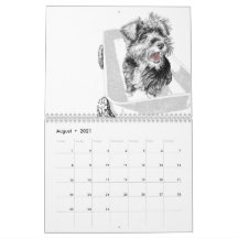 Ano do calendário dos desenhos dos cães