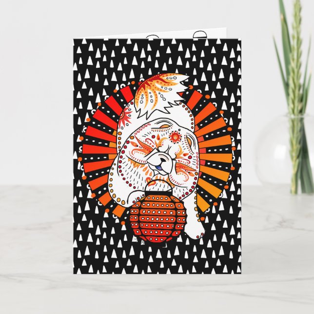 ANO DO CÃO - MI TANG - cartões da comida (Frente)