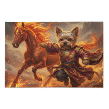 Ano do Cavalo 2026 Yorkie Arte Impressa – Zodíaco