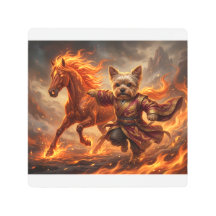 Ano do Cavalo 2026 Yorkie Impressão em Metal – Zod