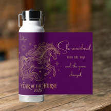 Ano do Cavalo Motivacional Nome Personalizado