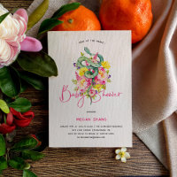 Ano do Cobra Floral | Convite para chás de fraldas