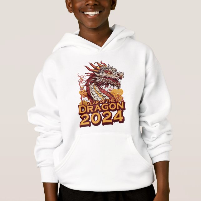 Ano do Dragão 2024, Hoody, Dragon (Frente)