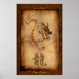 Ano do Dragão, Tiger Dragon Art Poster