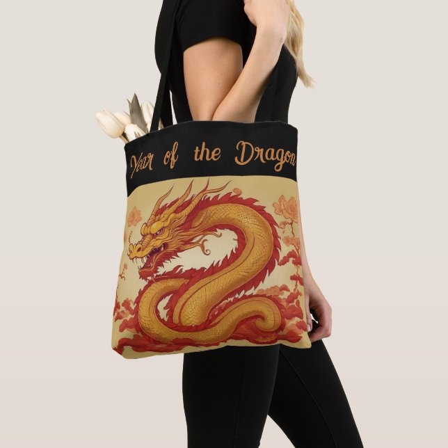 Ano do Dragão Tote Bag (Close Up)