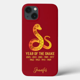 Ano Dourado De Gradiente Do Nome Zodiac Cobra Verm