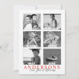 Ano em Revisão do MultiCartão com fotos Duplo