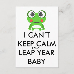Ano Leap/ Dia Leap Convite para Aniversário do Beb