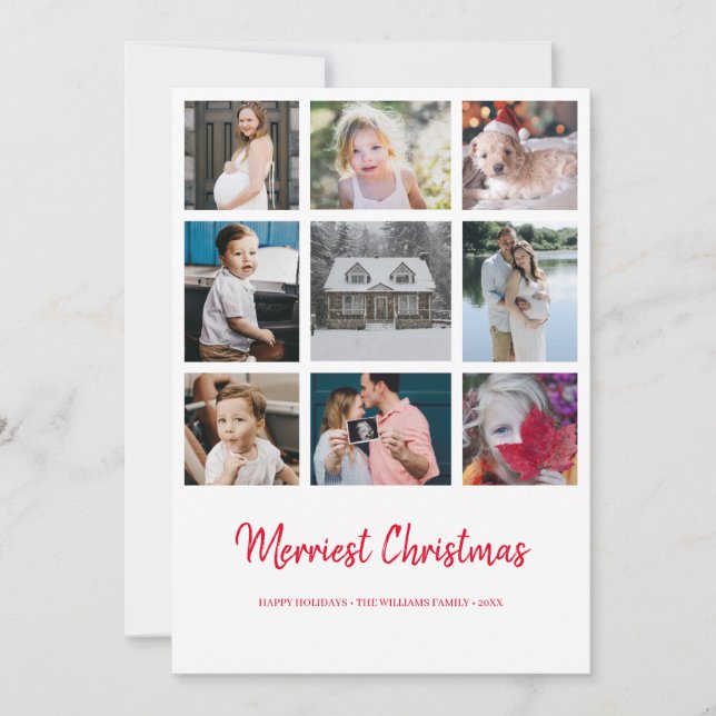 Ano na Revisão 9 Foto Feliz Cartão de Natal (Frente)