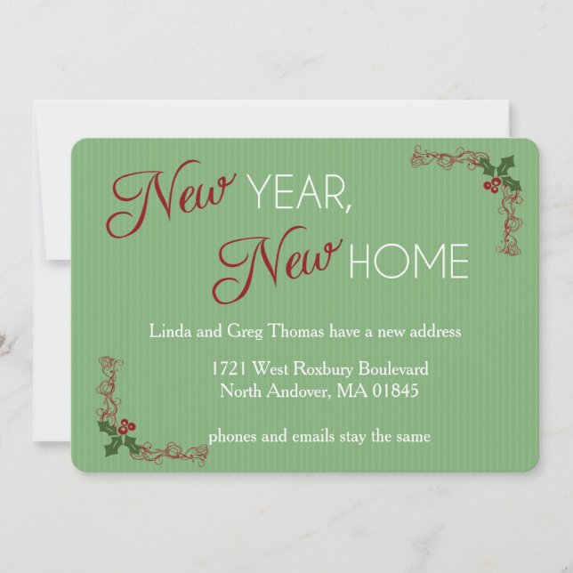 Ano Novo, Anúncio Movendo Natal Doméstico (Frente)