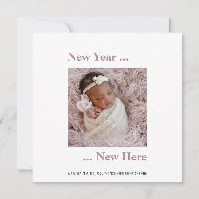 Ano Novo Aqui Foto 2024 Anúncio de Nascimento Rosa (Frente)