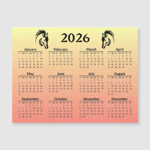 Ano Novo Chinês do Cavalo 2026 Calendário