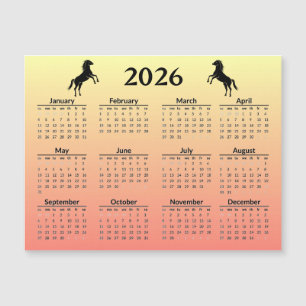 Ano Novo Chinês do Cavalo 2026 Calendário