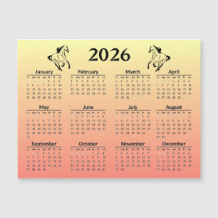 Ano Novo Chinês do Cavalo Calendário 2026