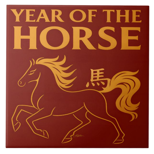 Ano Novo Chinês do Zodíaco 2026 Cavalo (Frente)