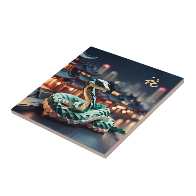 Ano Novo Chinês Lunar Cobra 2025 Aniversário CT (Lateral)