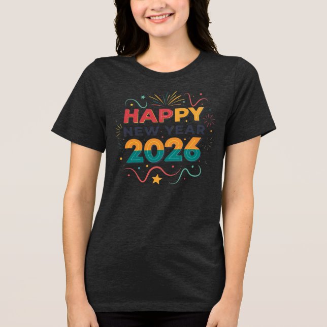 Ano Novo Feliz e Vibrante 2026 (Frente)