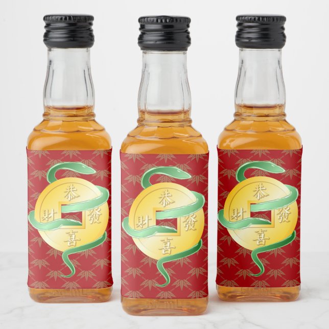 Ano Novo Lunar Chinês da Moeda Dourada de Cobra 20 (Garrafas)