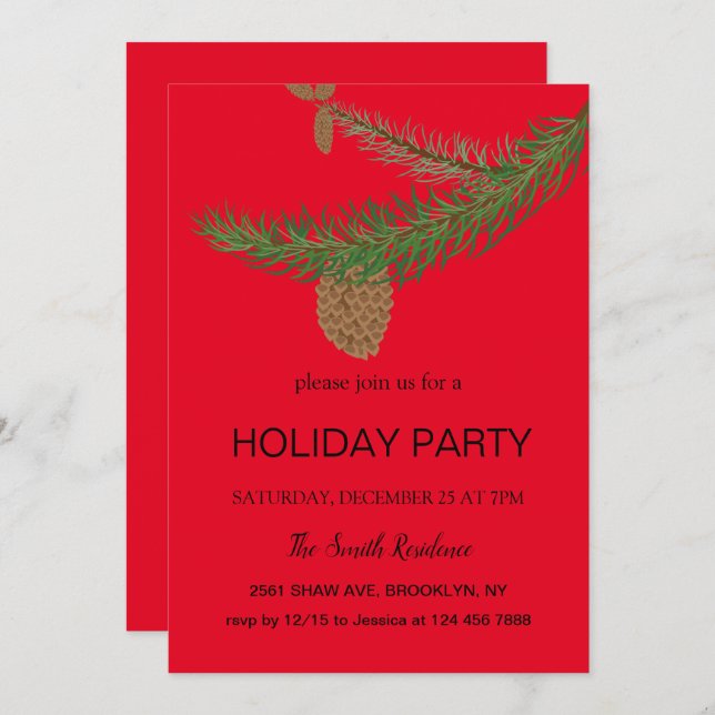 Ano Novo o pinheiro é um convite para mamíferos (Frente/Verso)