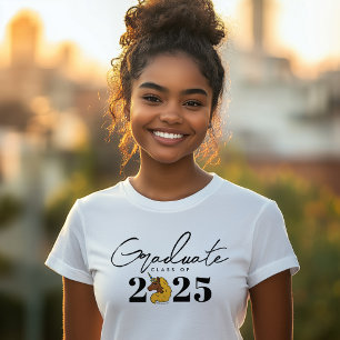 Ano Personalizado do Formando Amarelo Afro Unicorn