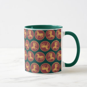 Ano Quadrado da Caneca Ringer, Verde Escuro