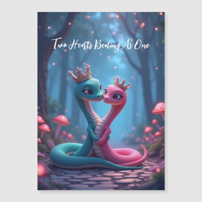 Ano romântico do cartão magnético Cobra (Frente)