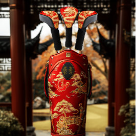 Ano Vermelho e Dourado do Emblema do Dragão