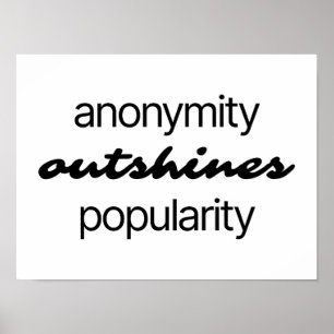 Anonymity Poster