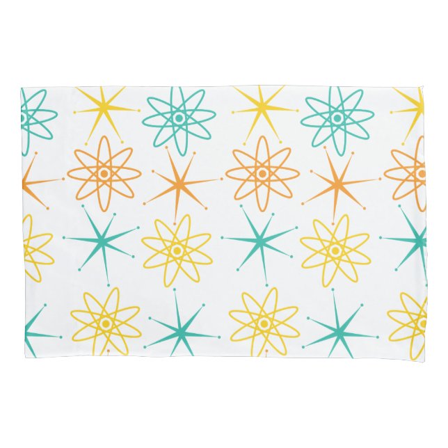 Anos 50-noventa - travesseiro de átomos e estrelas (Frente-Esquerda)