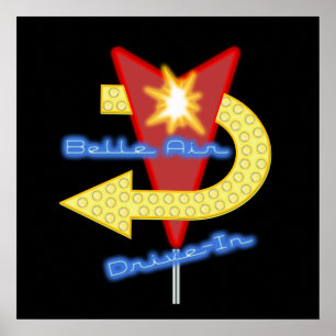 Anos 50 Style Drive In Diner Poster