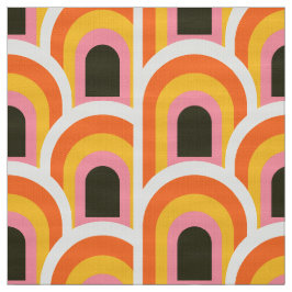 Anos setenta com padrão de tecido retrô