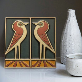 Anos setenta de pássaros Arte Sunrise Deco Wall De