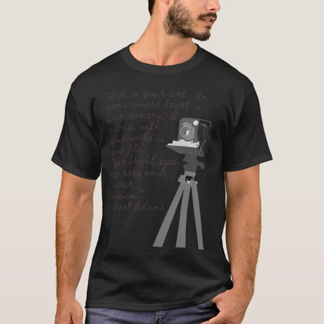 Ansel Adams cita camiseta clássica (Frente)