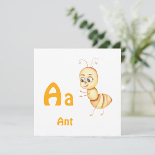 Ant personalize ABC: Carta A - Adicione seu nome