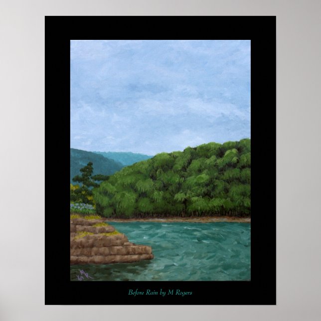 Antes da Chuva Impressão de Arte (Frente)