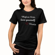 "Antes de Amar, Ame a Si Mesmo" Camiseta com Nome