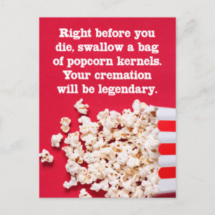 Antes De Morrer Engraçado Cartão Postal "Só Porque