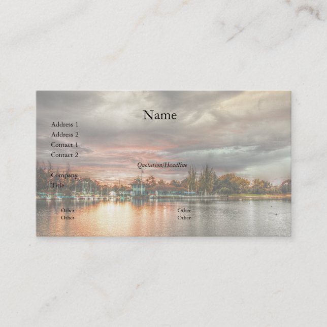 Antes do Cartão de visita de Tempestade (Frente)