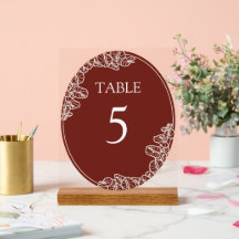 Anthurium Acrylic Table Sign