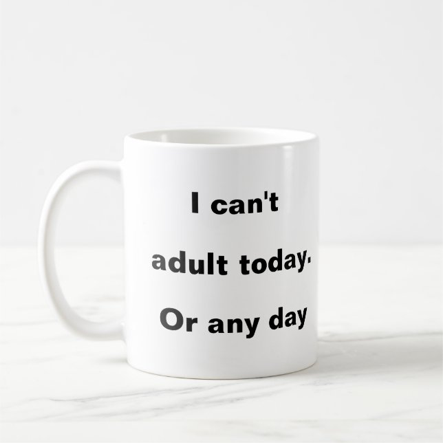 Anti-Adulto - Caneca Infantil para sempre (Esquerda)