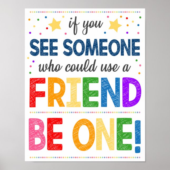 Anti Bully Classroom Poster (Frente)