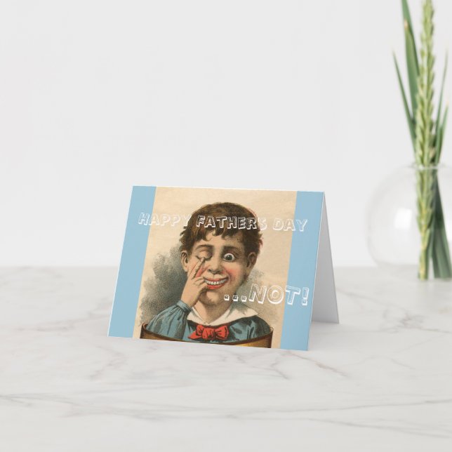 Anti cartão do dia dos pais, deficiência orgânica (Frente)