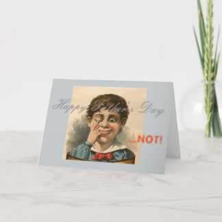 Anti cartão do dia dos pais, deficiência orgânica