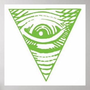 Anti Illuminati Poster Inverted Pyramid