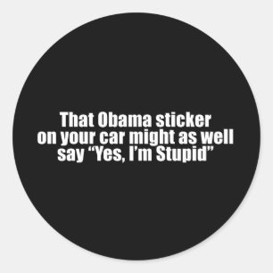 Anti-Obama - o adesivo de obama poderia dizer